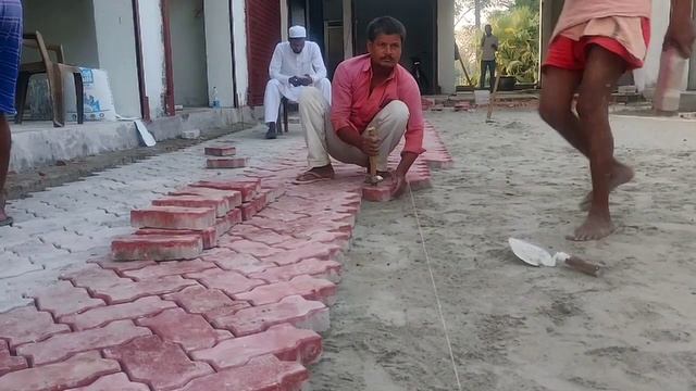 Paver block Installation || V shape смотреть онлайн