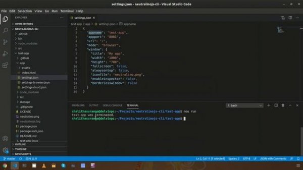 Neutralinojs Global Variables and Custom Global Variables - Tutorial #5