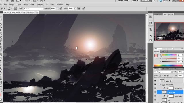 Photoshop Tutorial Now Available: Painting a Realistic Environment Concept смотреть онлайн