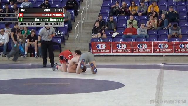 JR 160 LBS - 1st Place - Paden Moore MN vs. Matthew Rundell IL смотреть онлайн
