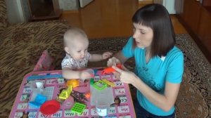 Лепим из теста для лепки "Развивашки" ♥ Советы молодым родителям ♥ Ребенок 1 год и 4 месяца