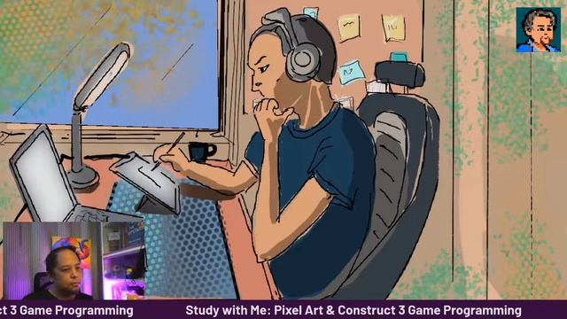Study with Me: Pixel Art & Construct 3 Game Programming смотреть онлайн