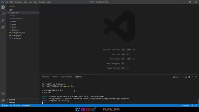 39. Hello World in Next JS ll React JS full Playlist 2022 ll Brainy Bhai смотреть онлайн