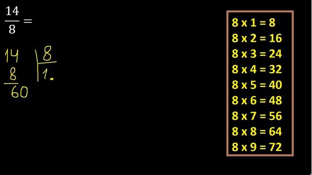 convertir 14/8 a decimal , transformar fracciones a decimales , de fraccion a decimal, como смотреть онлайн