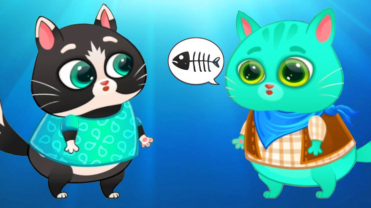 Суровый КОТИК БУБУ #92. Аквакот и брат Васяна. Мультик ИГРА про котят на Игрули TV смотреть онлайн