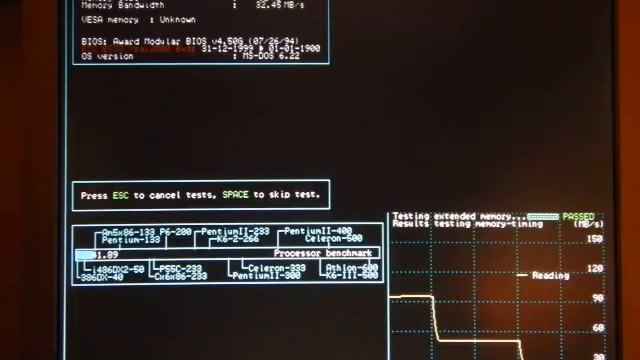 Speedsys V4.78 on Intel 486DX 100Mhz смотреть онлайн