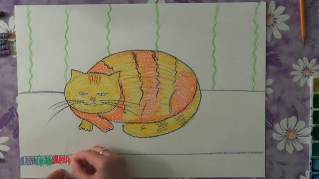 Как рисовать масляной пастелью. смотреть онлайн