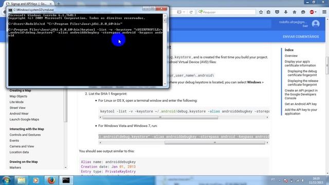 Como obter o SHA1 - certificate finger Print смотреть онлайн