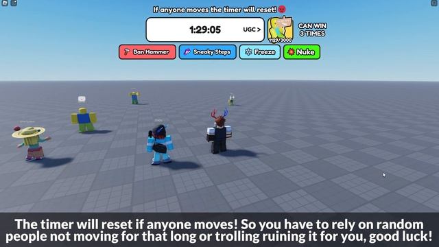 [LIMITED EVENT] How to get the FRIENDLY NOOB SIGN in DON'T MOVE | Roblox смотреть онлайн