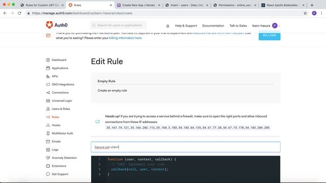 6.1 Rules for Custom JWT Claims смотреть онлайн