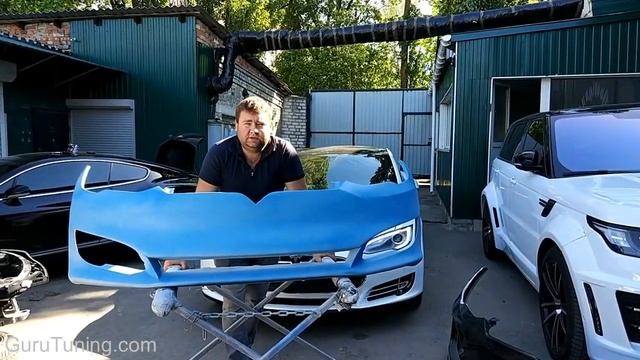 Рестайлинговый бампер для дорестайлинговой Tesla Model S || GuruTuning смотреть онлайн