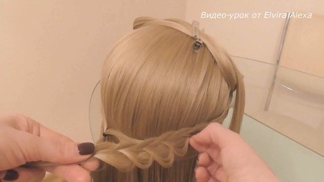 Причёска для длинных волос. Очень просто. Видео-урок