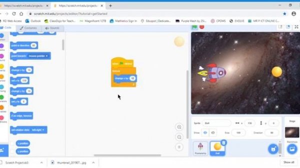 Scratch:  Dodge 'em Game - Creating a Player - Episode 2/4