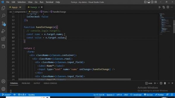 Handling multiple complex inputs | UseState hook as Object in React js | Forms in React Js |