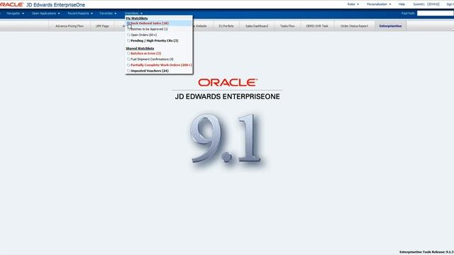 JD Edwards EnterpriseOne: One View Watchlists Proactively Alert Users To Take Action смотреть онлайн