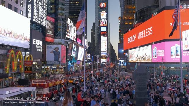 MANHATTAN ¦ NEW YORK CITY - NY , UNITED STATES - A TRAVEL TOUR - 4K UHD_v.3 смотреть онлайн