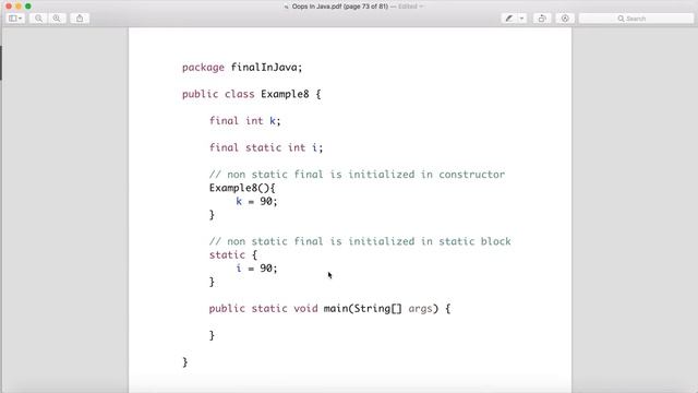 Final Keyword in Java смотреть онлайн