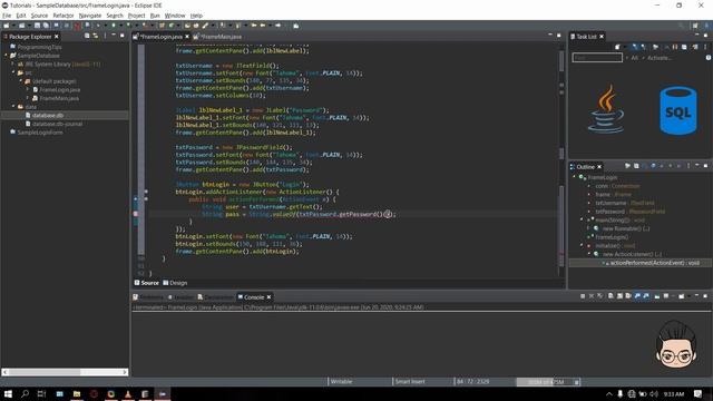 Java with Database 01 - Login Form using java.sql смотреть онлайн
