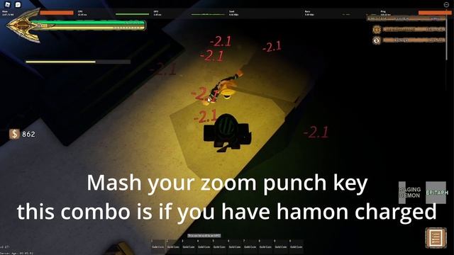 [YBA] Basics of Raging Demon смотреть онлайн