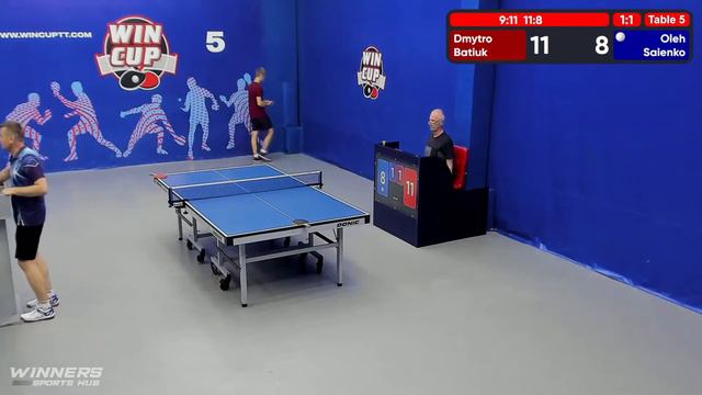 11:30 Батюк Дмитрий 3-1 Саенко Олег стол 5 ЮГ-2 13.07.22 смотреть онлайн