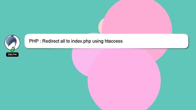 PHP : Redirect all to index.php using htaccess смотреть онлайн