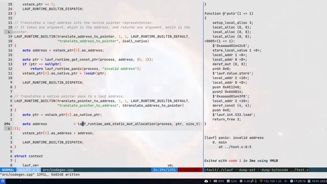 Type and address space translations for native calls - Writing a C interpreter - Part 25 смотреть онлайн