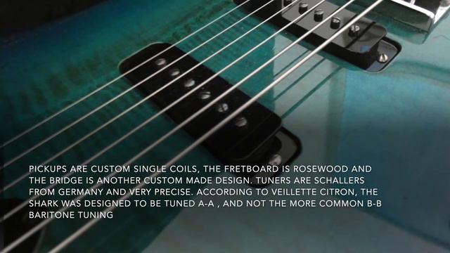 Veillette-Citron Shark Baritone Guitar originally owned by Chris Stein of Blondie смотреть онлайн