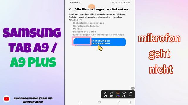 Samsung Galaxy Tab A9 / A9 Plus mikrofon geht nicht || Anruf-Audio-Problem смотреть онлайн