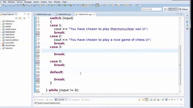 Lesson 15: The Switch Statement смотреть онлайн