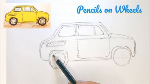 ЗАЗ 965 Запорожец Горбатый Как нарисовать машину просто How to Draw Car ZAZ 965 Zaporozhets Simple