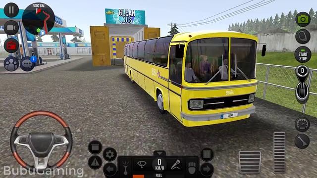 Bus Simulator : Ultimate #18 - Old Yellow Bus in Car Wash & Gas Station Android Gameplay смотреть онлайн