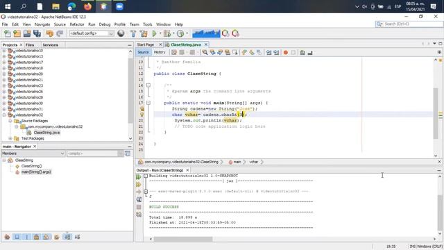 Java desde cero video 33: Métodos de la clase string charAt y concat смотреть онлайн
