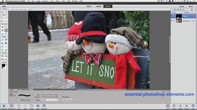 Make It Snow With Photoshop Elements смотреть онлайн