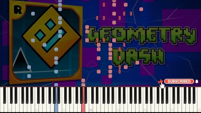 Geometry Dash - Theory of Everything | Piano Tutorial смотреть онлайн