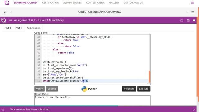 InfyTQ OOP Day1 Video 9 Assginment 6 and 7 смотреть онлайн