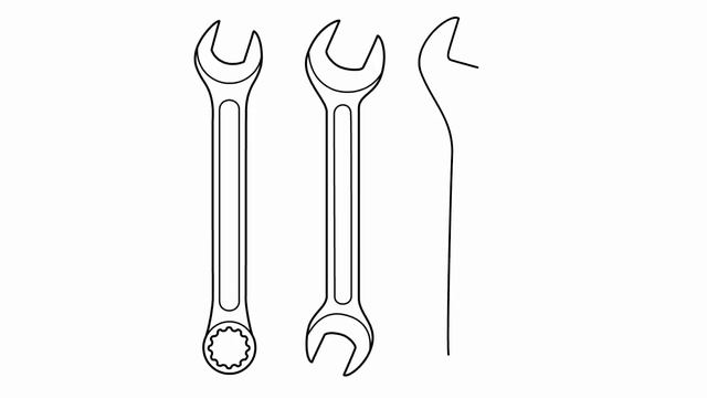 How to draw a wrench | Easy drawings смотреть онлайн