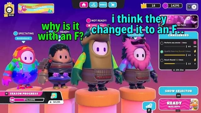 A "nice" "relaxing" game of fall guys смотреть онлайн