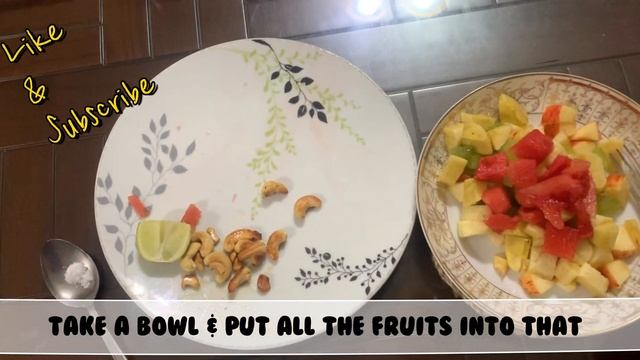 Easy & healthy fruit salad: fruits & nuts salad/ How to make easy but healthy fruit salad смотреть онлайн