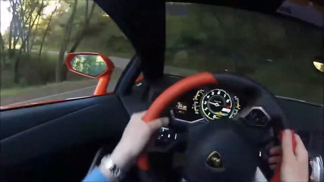 🚕Дорожный тест драйв Lamborgini Aventador скорость 400 км/ч | Road Test Drive Lamborgini Aventador