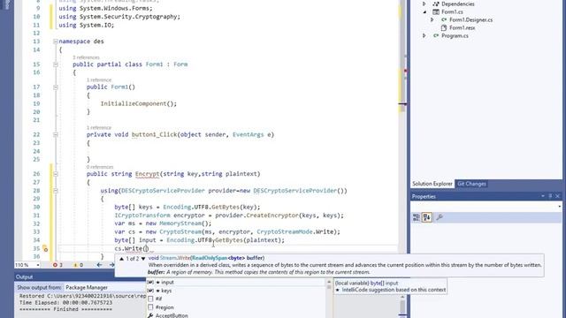 Data Encryption Standard (DES) In C# смотреть онлайн