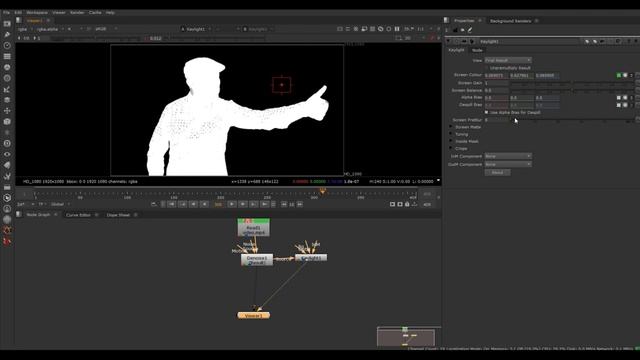 How To Key Greenscreen Using KEYLIGHT Node In NUKE