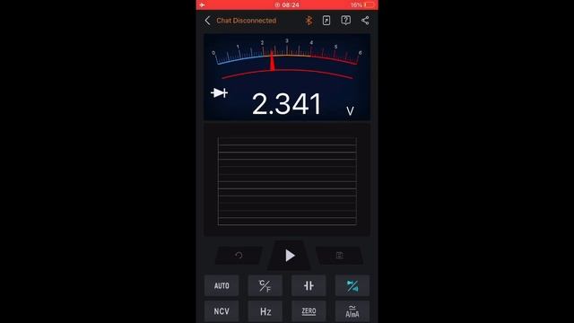 Monitoring the voltage drop of a colour changing LED using Aneng V05B DMM смотреть онлайн