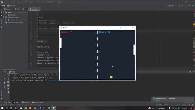 Ping Pong Game in Python with source code | Source Code & Projects смотреть онлайн