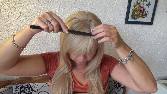 СТРИЖЕМ КОСУЮ ЧЕЛКУ САМИ | Irina Belaja смотреть онлайн