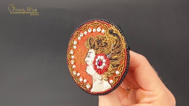 Брошь вышивка портрет/ embroidery portret смотреть онлайн