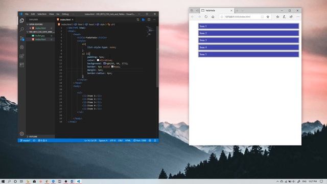 Basics of CSS - Lists and Tables смотреть онлайн