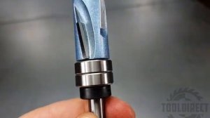 Фреза (ЛДСП, дерево, МДФ, пластик) обгонного типа компрессионная (верхний+нижниий одшипники)