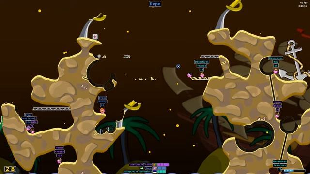 Ninja Rope skills in Hedgewars! смотреть онлайн