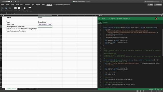 Accessing data from anywhere with Excel custom functions and JavaScript API - BRK3080 смотреть онлайн