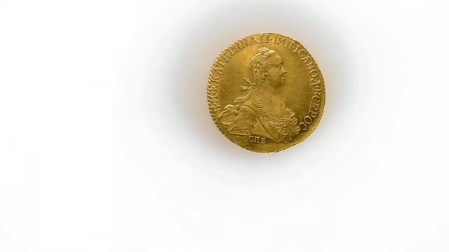 Аукцион 33. Лот 366 - 10 рублей 1774 года. СПБ-ТI. смотреть онлайн